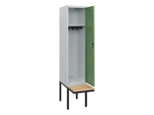 locker met bank,HxBxD 1950x400x815mm,1vak,vak B 400mm,cil.-slot