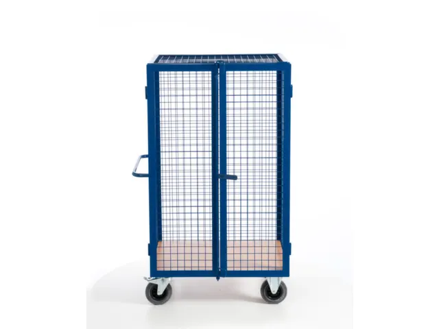 kastwagen,draagverm. 600kg,laadvl. LxB 980x700mm,houtplaat,3gaaswanden