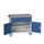 gereedschapswagen 980x1050x600mm linoleum 2 laden+kast RAL7035+RAL5010