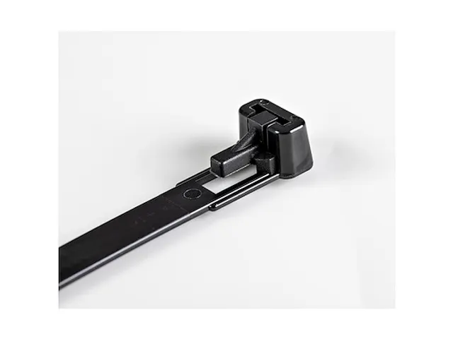 15cm Herbruikbare Kabelbinders zwart nylon 100 stuks