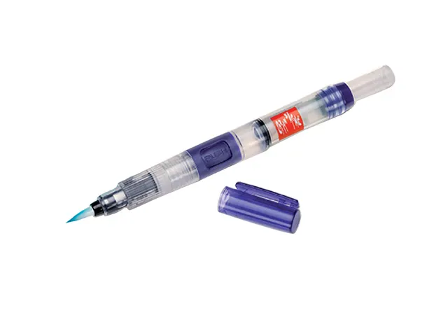 Penseel Caran d'Ache Water Brush medium, breed, fibre tip set à 3st