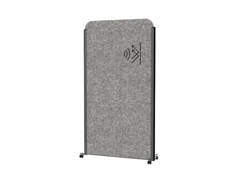 MAULcocoon scheidingswand akoestisch 100x180cm grijs mobiel Frame Antr