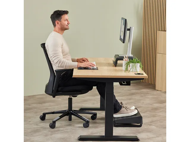 Polssteun Fellowes Breyta compact zwart 6x32cm