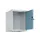 opzetkast,v. locker,1vak.,vak B 400mm,HxBxD 500x400x500mm,draaigrendel