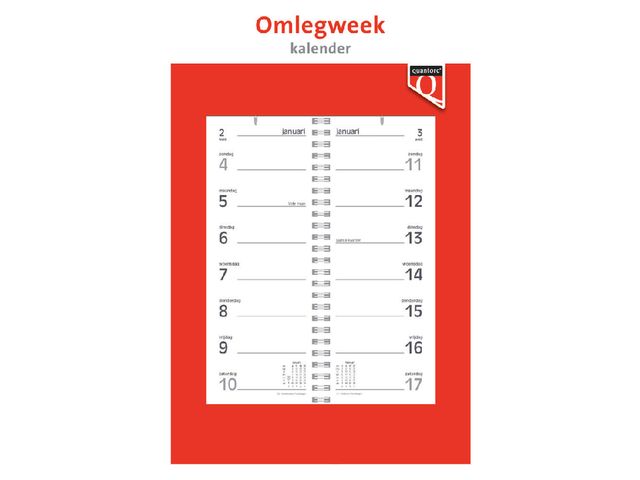 Weekomlegkalender 2023 Quantore | Jaarartikelen.nl