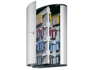 Sleutelkast Aluminium Durable 302x400x118mm 72 Sleutels Cilinderslot - 1