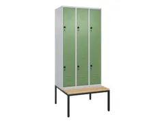 Dubbeldekse dekenkist,HxBxD 2120x900x815mm,3x2vak.,vak B 300mm