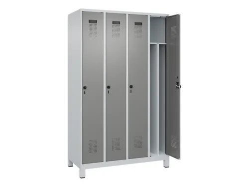 locker voor scheiding van kleding,HxBxD 1950x1200x500mm,4vak