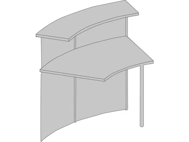 Balieprogramma Genua Aanbouwelement Staal 1150x1180x700mm 45°