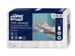 Tork 100889 Xpress H2 Multifold Z Handdoek Premium 2-laags 12x225 stuk - 1
