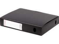 elastobox, voor ft A4, uit PP van 700 micron, rug van 6 cm, zwart