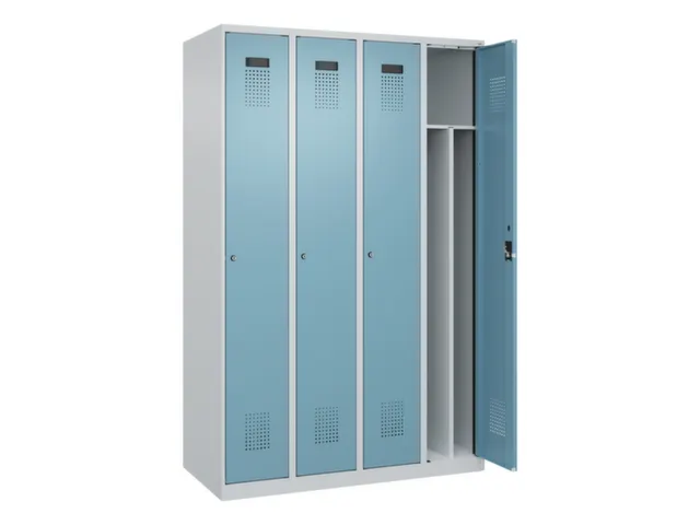 locker voor scheiding van kleding,HxBxD 1850x1200x500mm,4vak