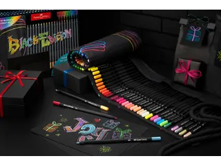 Kleurpotlood Faber-Castell Black Edition 72 stuks in roletui zwart - 6