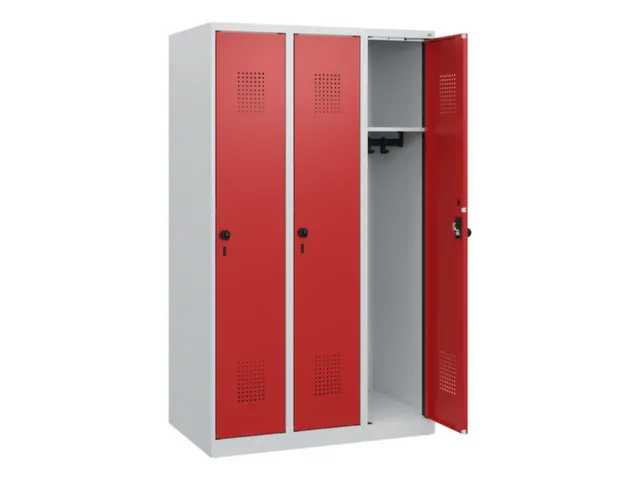 schoollocker,HxBxD 1530x900x500mm,3vak,vak B 300mm,draaigrendel