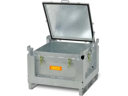 lithium-ion opslagcontainer,120l,HxBxD 580x715x715mm,vuurverzinkt