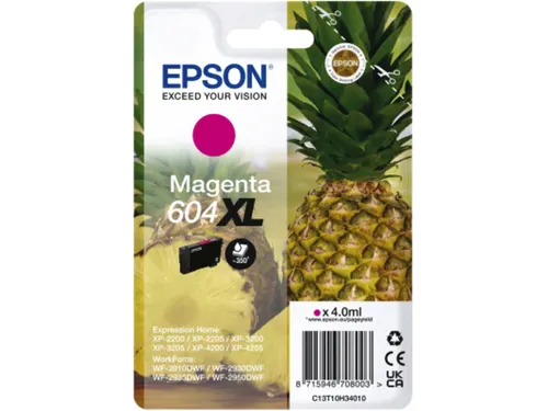 Inktcartridge Epson 604XL T10H34 rood