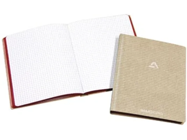 Copybook grijs linnen wit houtvrij papier 80gr 145x220mm 384 pagina's