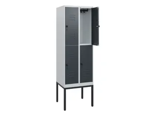 dubbeldekse locker,HxBxD 1950x600x500mm,2x2vak.,vak B 300mm - 2