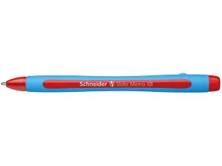 Balpen Schneider Slider Memo XB 1,4mm kogelbreedte rood - 6