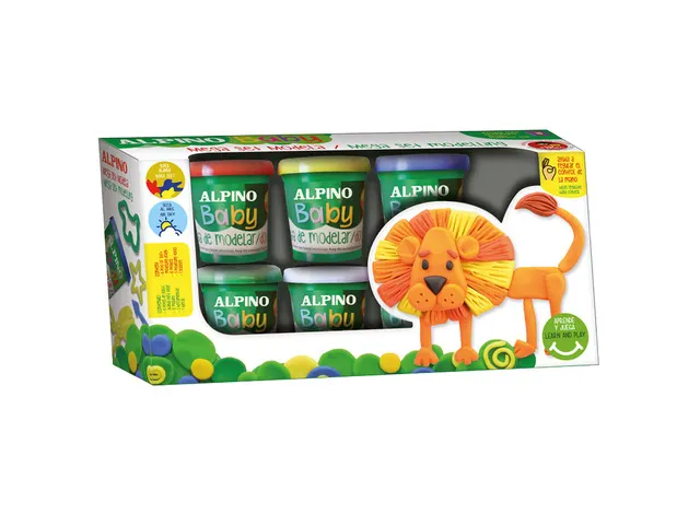 Baby boetseerklei set met 6 potjes