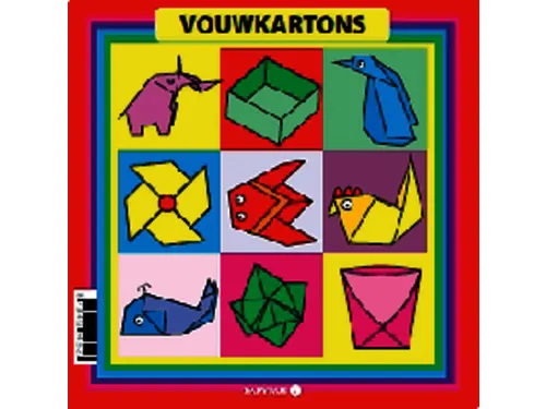 Vouwkartons vierkant 16x16cm 120gram assorti 40 vel