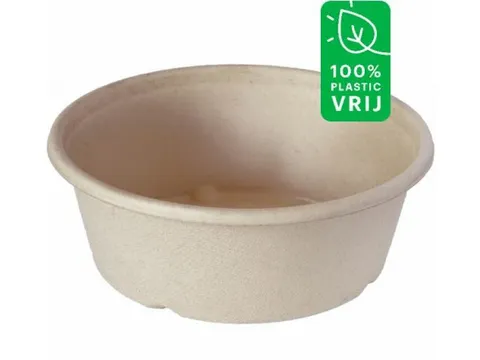 Duni Bagasse Bowl ecoecho 600ml Bruin 12x40 Stuks