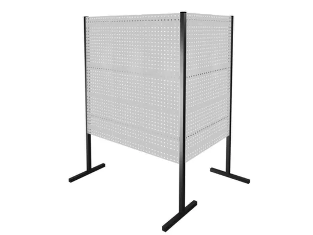 scheidingswand van geperforeerde plaat,dubbel veld 90°,totale B 2500m