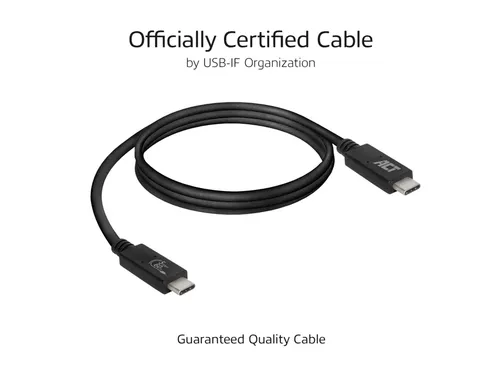 Kabel ACT USB 3.2 USB-C USB-IF gecertificeerd 1 meter