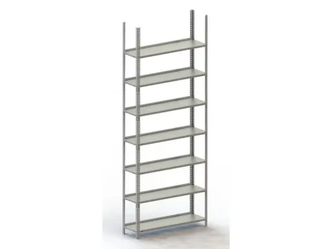 Schroefstelling Basisveld 2200x1004x304mm 7legborden 75kg Ral7035