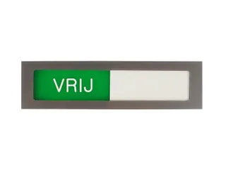 Infobord Deurbordje Vrij Bezet Groen Rood 150x40mm - 1