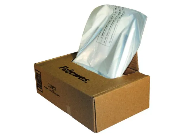 Papiervernietigerzak Fellowes 34 Liter 100 Stuks
