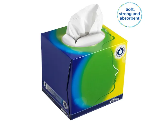 Facial tissues Kleenex kubus 3-laags 56stuks wit 8825