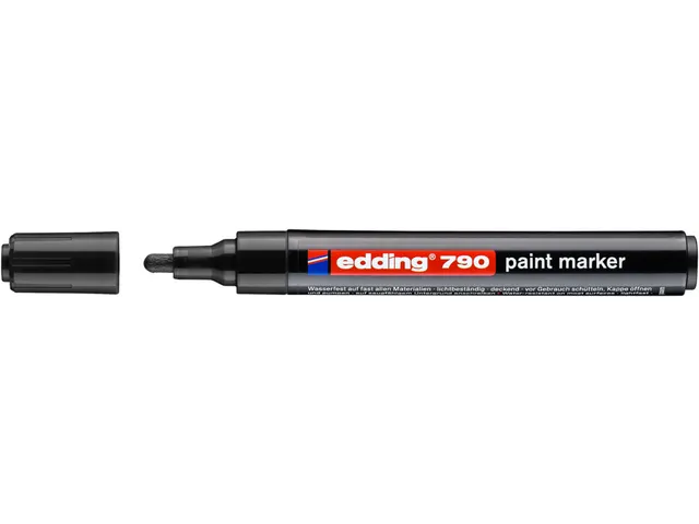 Paintmarker edding 790 alcoholbasis 2-3mm zwart