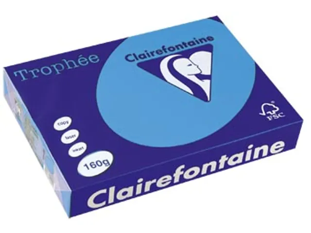 Trophée Intens Gekleurd papier A4 160 gram 250vel Koningsblauw