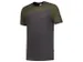 T-shirt 102006 Gris/vert, Taille 3EL
