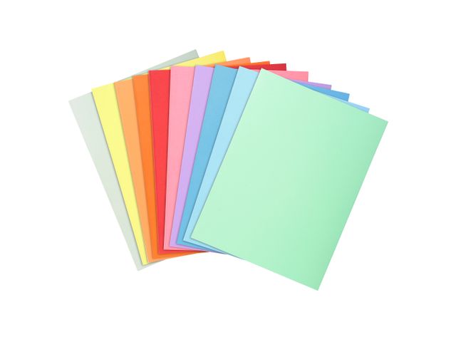 Exacompta 50 dossiermappen met 2 kleppen SUPER 250 24x32cm-Lichtblauw Exacompta 50 dossiermappen met 2 kleppen SUPER 250 24x32cm-Lichtblauw