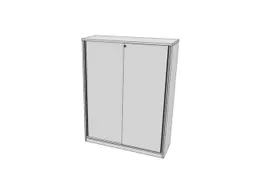schuifdeurkast,HxBxD 1545x1200x445mm,Bl-wit