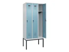 locker,HxBxD 2120x900x500mm,3vak,vak B 300mm,draaigrendel