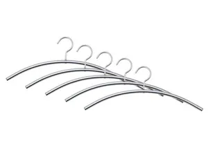 Kleerhangers Staal Zilver - 1