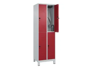 dubbeldekse locker,HxBxD 1950x600x500mm,2x2vak.,vak B 300mm - 3