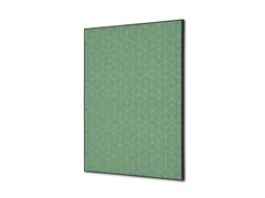 Wanddecoratie Textiel Set A2 Hexagon Groen