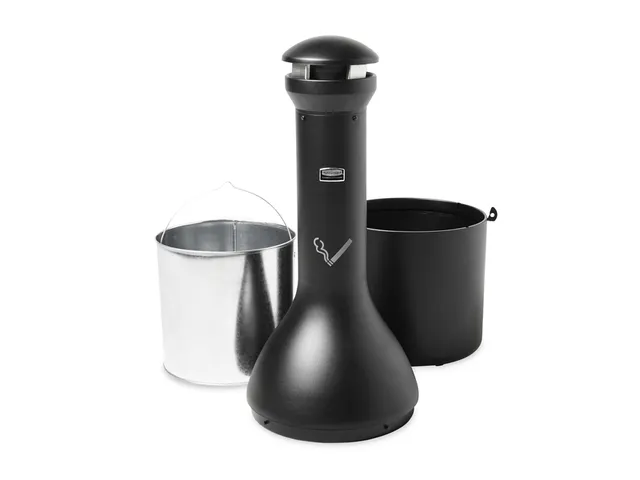 Cendrier Rubbermaid Infiny Genie à poser noir