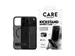 PanzerGlass CARE by Kickstand Case Smokey w. Black MagSafe iPhon