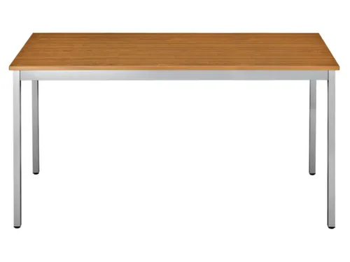 Tafel Vierkant 120x60 Cm Rechthoekig Frame Aluminium Blad Kersenhout