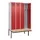 locker met bank,voor scheiding van kleding,HxBxD 2120x1200x815mm,4vak