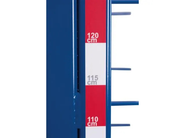 Draagarmwagen 400kg Dubbelzijdig 3 Staanders 24 Liggers Ral5010