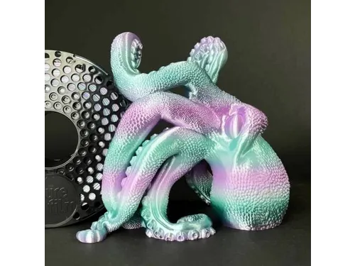 Azurefilm PLA Silk 3D filament 1,75mm Rainbow Aurora 1kg