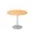vergadertafel,HxØ 745x1000mm,rond,schotelvoet zilverkleurig,ronde bui