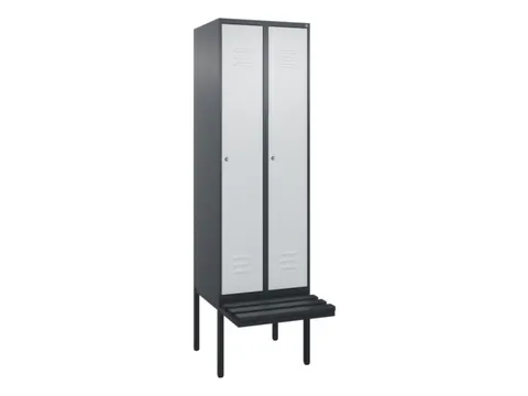 locker voor scheiding van kleding,HxBxD 2120x600x815mm,2vak