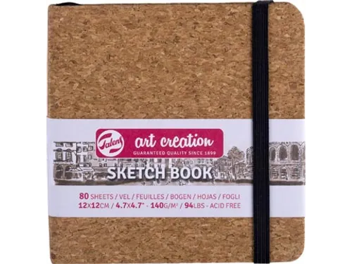 TAC schetsboek Kurk 12x12cm